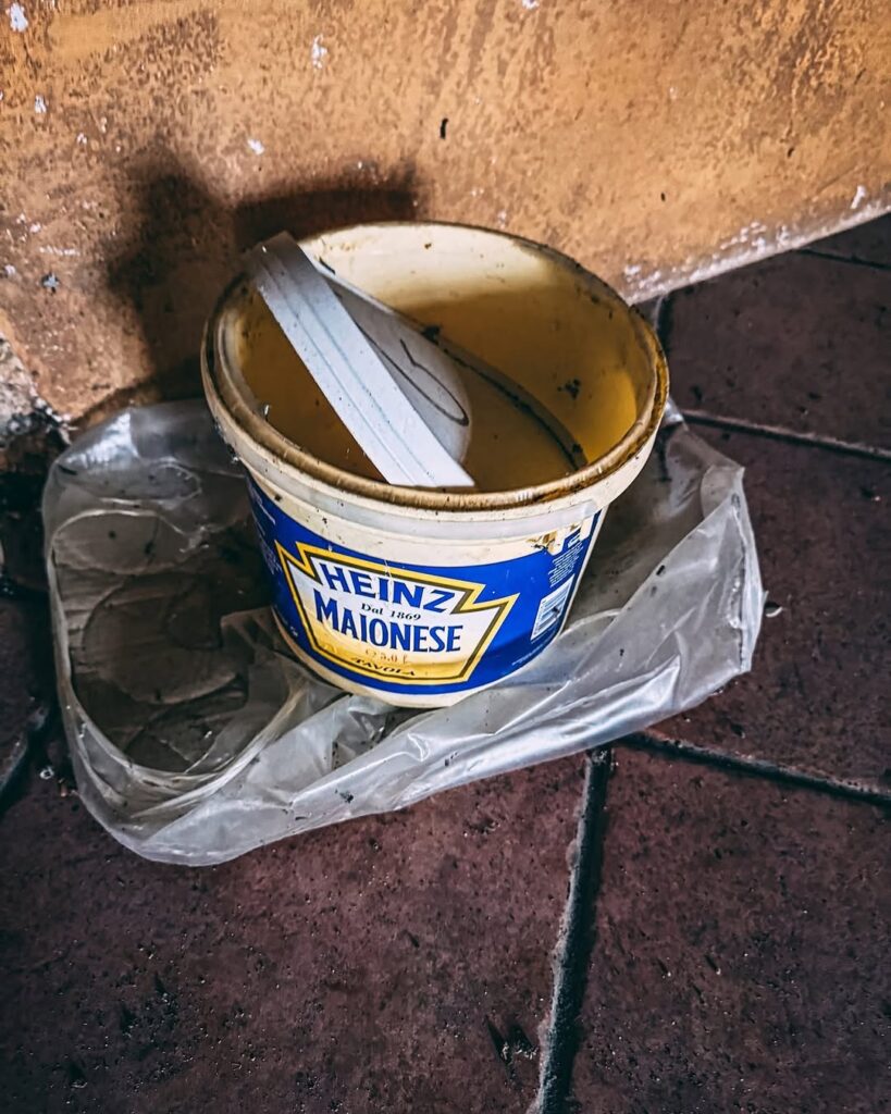 Abandoned pizza restaurant in Italy